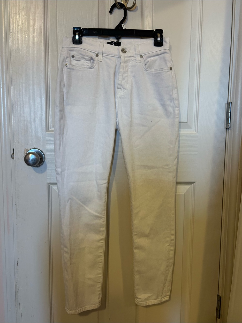 7 for all mankind White Slim Fit Jeans